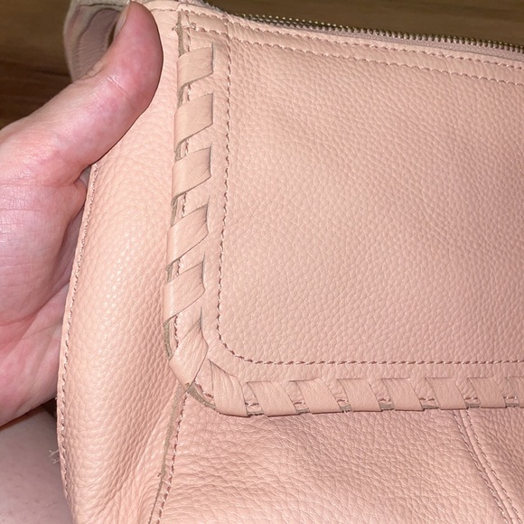 Pink Leather Crossbody Purse with Gold Hardware The Sak - Picture 12 of 14